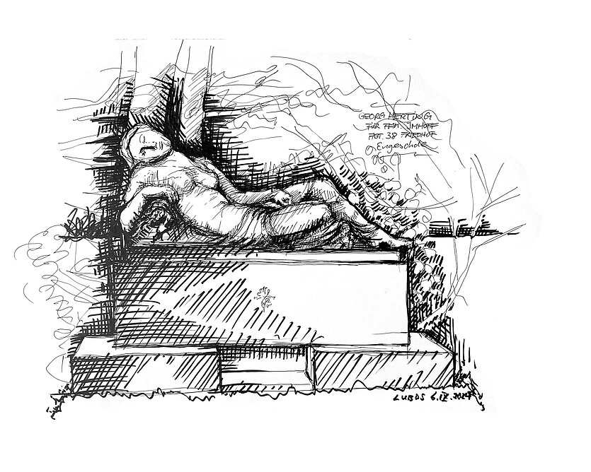 Zeichnung von Bernhard Lubos