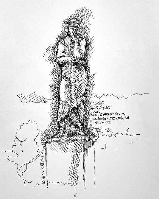 Zeichnung von Bernhard Lubos