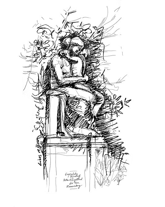 Zeichnung von Bernhard Lubos