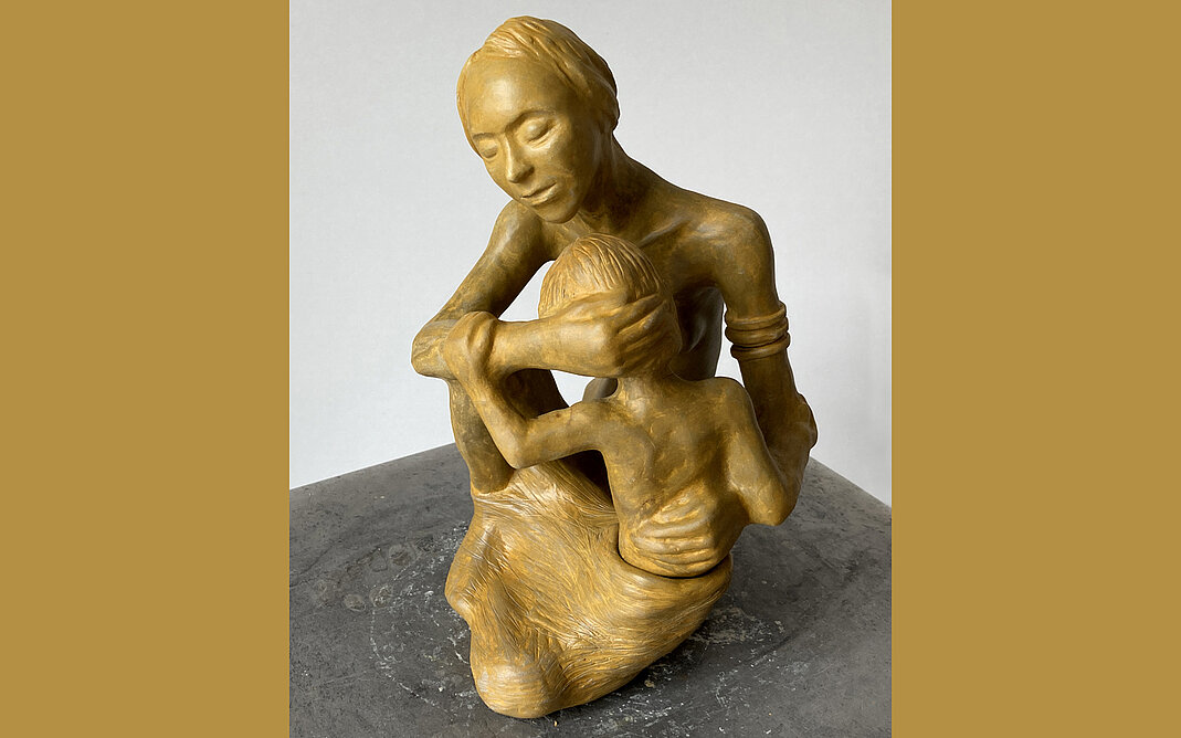 Mutter-Kind Skulptur